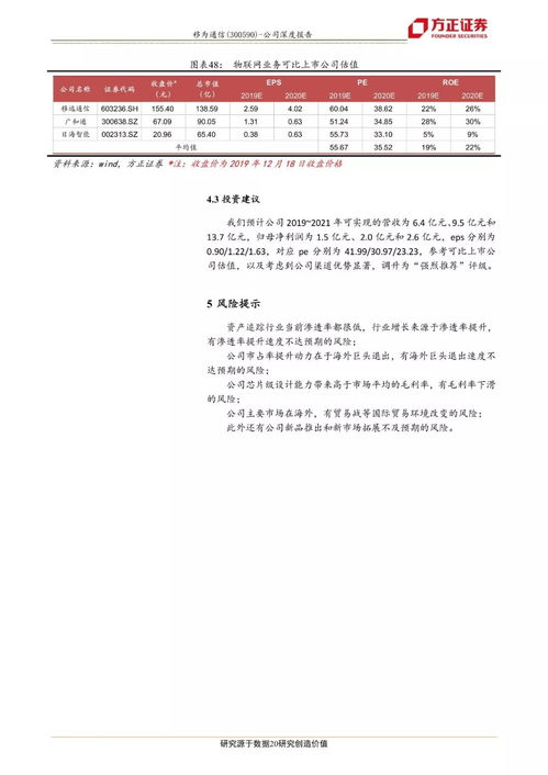 深度报告 移为通信(300590.SZ)受益运营商退网潮，4G产品景气度提升，产销研整合驱动扩张